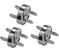 Connex DY7100035 Neodymium Magnetic Closure Diameter 18.5 mm Pack of 3 in Practical Set Extra Strong 2.5 kg Adhesive Force for Household and Workshop Power Magnet Mini Magnet Silver