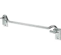 Connex DYB2000472 Storm Hook Diameter 10 x 400 mm with Plate Galvanised/Universal Hook/Mounting Hook for Garage/Workshop Hooks/Organiser