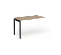 Connex Goal-Post 1200 x 600 x 725mm Single Add On Bay - Black Frame / Kendal Oak Top
