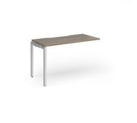 Connex Goal-Post 1200 x 600 x 725mm Single Add On Bay - Silver Frame / Nebraska Oak Top