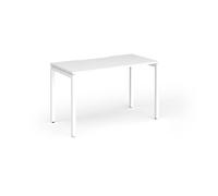 Connex Goal-Post 1200 x 600 x 725mm Single Desk - White Frame / White Top