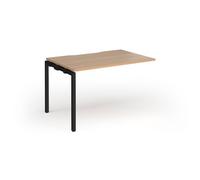 Connex Goal-Post 1200 x 800 x 725mm Single Add On Bay - Black Frame / Beech Top