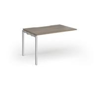 Connex Goal-Post 1200 x 800 x 725mm Single Add On Bay - Silver Frame / Nebraska Oak Top