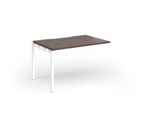 Connex Goal-Post 1200 x 800 x 725mm Single Add On Bay - White Frame / Walnut Top