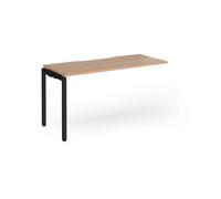 Connex Goal-Post 1400 x 600 x 725mm Single Add On Bay - Black Frame / Beech Top