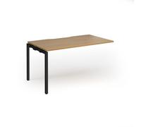 Connex Goal-Post 1400 x 800 x 725mm Single Add On Bay - Black Frame / Oak Top