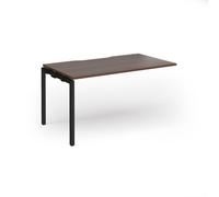 Connex Goal-Post 1400 x 800 x 725mm Single Add On Bay - Black Frame / Walnut Top