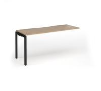 Connex Goal-Post 1600 x 600 x 725mm Single Add On Bay - Black Frame / Kendal Oak Top