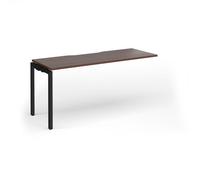 Connex Goal-Post 1600 x 600 x 725mm Single Add On Bay - Black Frame / Walnut Top