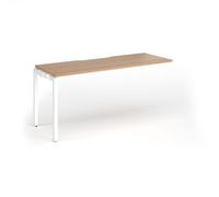 Connex Goal-Post 1600 x 600 x 725mm Single Add On Bay - White Frame / Beech Top
