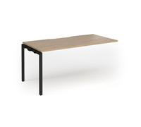 Connex Goal-Post 1600 x 800 x 725mm Single Add On Bay - Black Frame / Kendal Oak Top
