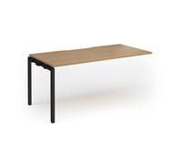 Connex Goal-Post 1600 x 800 x 725mm Single Add On Bay - Black Frame / Oak Top