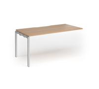 Connex Goal-Post 1600 x 800 x 725mm Single Add On Bay - Silver Frame / Beech Top