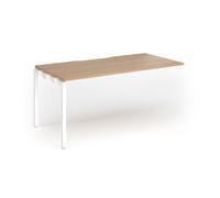 Connex Goal-Post 1600 x 800 x 725mm Single Add On Bay - White Frame / Beech Top