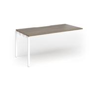 Connex Goal-Post 1600 x 800 x 725mm Single Add On Bay - White Frame / Nebraska Oak Top