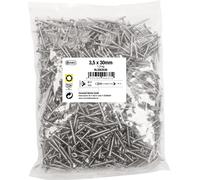 Connex KL3263530 Universal Screws 3.5 x 30 mm - 1 kg Bulk Pack - Countersunk Head - TX Drive - Full Thread - Stainless Steel/Screw Set/Screws in Bag