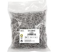 Connex KL3263540 Universal Screws 3.5 x 40 mm - 1 kg Bulk Pack - Countersunk Head - TX Drive - Partial Thread - Stainless Steel/Screw Set/Screws in Bag