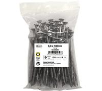 Connex KL3266099 Universal Screws 6.0 x 100 mm - 1 kg Bulk Pack - Countersunk Head - TX Drive - Partial Thread - Stainless Steel/Screw Set/Screws in Bag