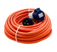 Connexion 10M Extension Lead Cable - Heavy Duty, 240V 16amp Camping Caravan Hook Up Cable Orange High Vis Orange Mains Power - Perfect For Campervan & Motorhome (10M-1.5mm)