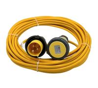 Connexion 110V Extension Lead 14m, IP67 Waterproof, 1.5mm, 2.5mm Heavy Extension Cable, 16 Amp Plug and Socket