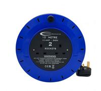 Connexion 5072 2 Way Cassette Extension Reel 10M 2X13Amp Sockets
