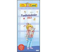 Conni Familienkalender 2023 - Wandkalender - Familienplaner mit 5 Spalten - Format 22 x 49,5 cm
