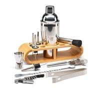 Connoisseur Creations 12 Piece Cocktail Set Stainless Steel Shaker & Accessories