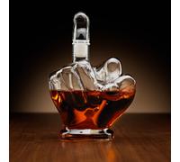 Connoisseur Creations The Finger Glass Spirit Decanter 1 Litre Novelty Flask with Stopper