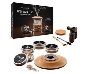 Connoisseur Creations Whiskey Smoker Set | Wood Burning Accessory Flavouring Kit
