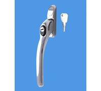 Connoisseur window handle in Hardex Chrome with 40mm spindle