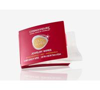 Connoisseurs 2-Ply Jewellery Wipes (25), Cotton, Unscented, Travel Size, for Gold, Silver, Gemstones and Fashion Jewellery