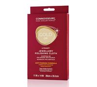 Connoisseurs Gold Jewellery Polishing Cloth | Ultrasoft Jewellery Cleaning Cloth to Clean, Buff & Restore Shine - 100% Cotton Fiber - 28 x 35cm