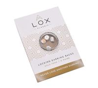 Connoisseurs Lox Secure Locking Earring Backs for Women - For All Stud Hoop Screw- Easy Adjustable, Hypoallergenic, Safe, Secure and Simple to Use Ear Accessories - 2 Pairs - Gold Tone.