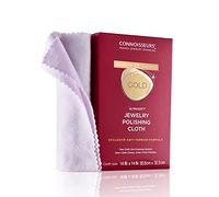 CONNOISSEURS Premium Edition Extra Large Polishing Cloth for Gold Jewelry - Ultrasoft Fabric with Anti-Tarnish Formula - 14x14 Inches