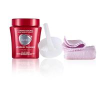 Connoisseurs Silver Cleaner for Jewellery with Cloth Bundle | 236ml Silver Polish Jewellery Cleaner & Silver Polishing Cloths X2 | Silver Dip Jewellery Cleaning for Necklaces, Rings & Earrings