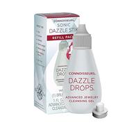 CONNOISSEURS Sonic Dazzle Stik Refill Pack - Includes Advanced Jewelry Cleansing Gel and Replacement Brush Head - Safe for All Types of Jewelry