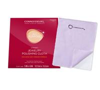 Connoisseurs Ultrasoft All Purpose Small Jewellery Polishing Cloth - 5X6 Inch Dual Layer Cleaner For Gold Silver Platinum