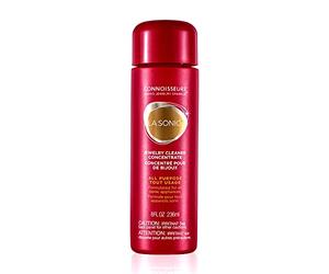 Connoisseurs Ultrasonic Cleaner | Ultrasonic Jewellery Cleaner Concentrate Solution | Cleaning fluid for Ultra Sonic Machines | Cleans Gold, Silver, Diamonds & Gemstones - 8 ounces