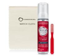 Connoisseurs Watch Cleaning Kit | Watch Cleaner Foam & Watch Cleaning Cloth Bundle with Cleaner Brush | Polishing Cleaner for Removing Dirt & Cloth to Shine & Polish