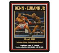 Connor Benn V Eubank Jr Boxing Fight Metal Wall Sign, Vintage Gym Club Plaque, Man Cave Home Bar Decor - BOX11