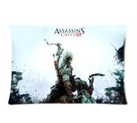 Connor Kenway Assassin S Creed Iii Pillowcases Custom Pillow Case Cushion Cover 20 X 30 Inch Two Sides