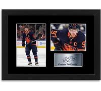 Connor McDavid Ice Hockey Player A4 Printed Signed Autograph Photo Display Poster Framed