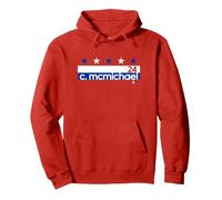 Connor McMichael: Name Number Stripe - Washington Hockey Pullover Hoodie