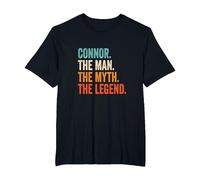 Connor The Man The Myth The Legend First Name Connor T-Shirt, Men's Big and Tall, Black, 5X Tall