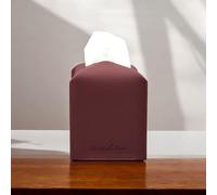 Connsole Casa Premium PU Leather Tissue Box Holder - Elegant Hotel-Style Tissue Box Cover for Home, Office & Car Decor, Tissues Cube Organizer for a Natural & Classic Look (D-Brown)