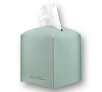 Connsole Casa Premium PU Leather Tissue Box Holder - Elegant Hotel-Style Tissue Box Cover for Home, Office & Car Décor, Tissues Cube Organizer for a Natural & Classic Look (Teal)