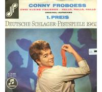 conny froboess - zwei kleine italiener - hallo, hallo, hallo (45 tours deux titres)