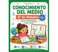 Conocimiento del Medio 4º de Primaria con Respuestas: Ejercicios, actividades de repaso, esquemas y soluciones para practicar en casa