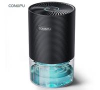 CONOPU Dehumidifier CS03, 750ml Capacity for Home,Portable for Bedroom, Closet, Office, Car (5-10㎡)Ultra Quiet 30dB, 300ml/Day Moisture Removal, Auto Shut-Off & Defrost, 7-Color Night Light.