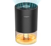 CONOPU Dehumidifiers for Home Drying Clothes Damp, Portable Dehumidifier for Bedroom with 7 Colors Light, Ultra-quiet, Auto Shutoff, Energy-saving Dehumidifier for Caravan Office Garage